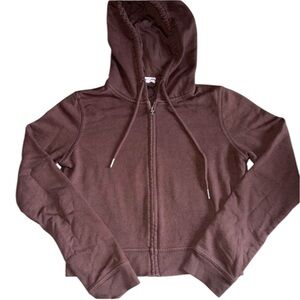 GARAGE - brown zip-up hoodie